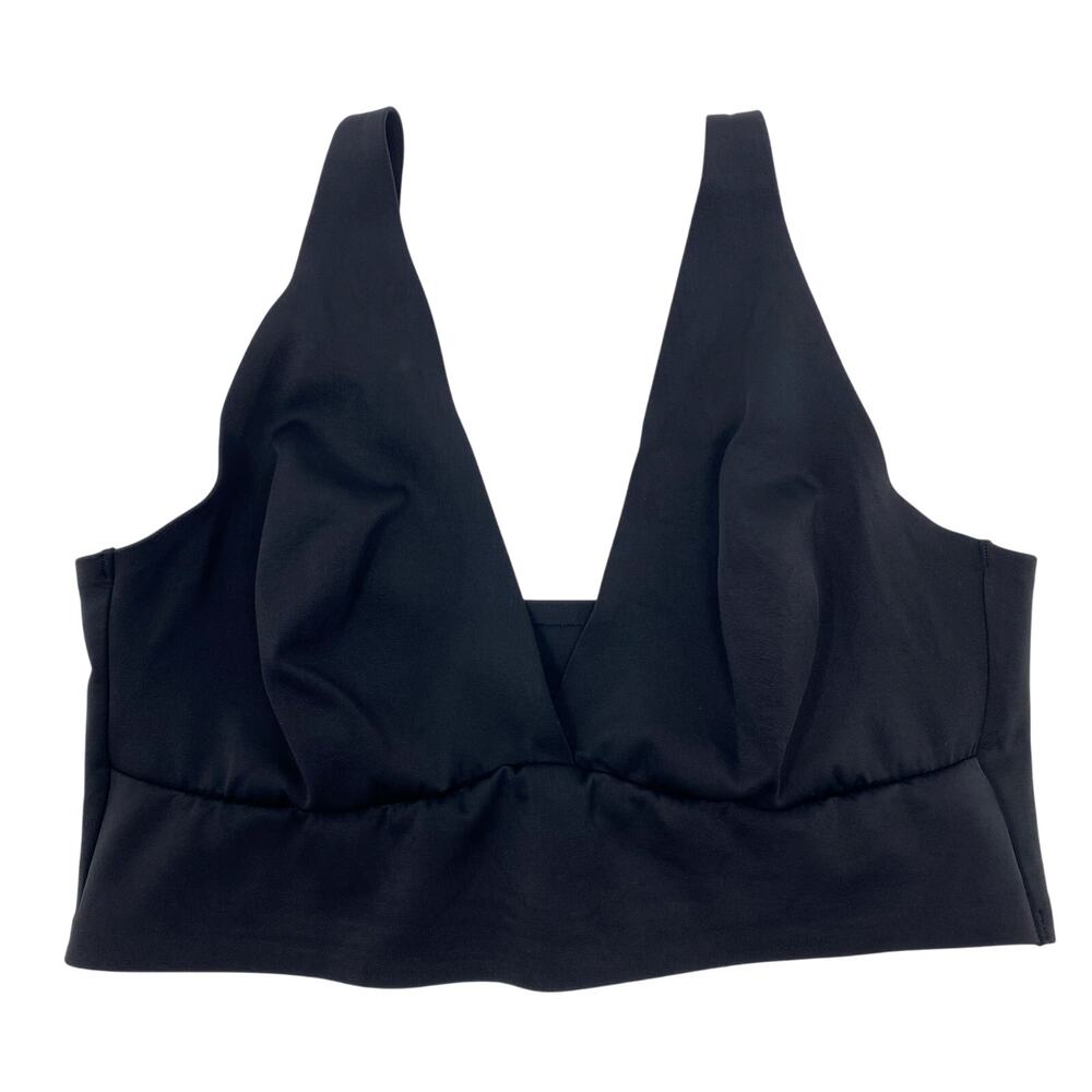 Auden Black V Neck Unlined Bralette Size Large